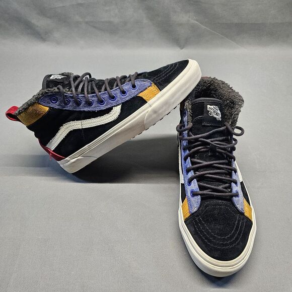 Vans Sk8-Hi 46 MTE DX Black Surf the Web Multicolor Lined Sneakers Size‎ 7.5m 9w - Picture 1 of 12